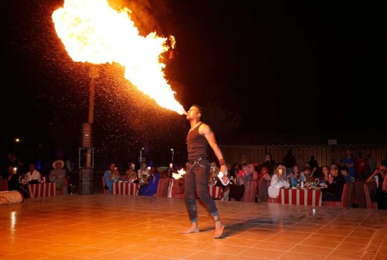 fire show desert safari Dubai